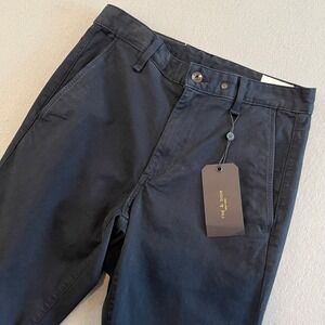 Rag‎ & Bone Men's Fit 2 Classic Chino Pants Navy Size 29 New With Tags